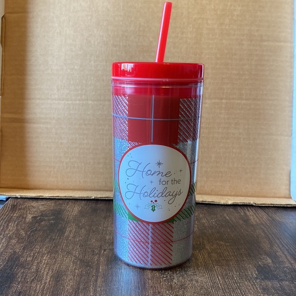 Home for the Holidays Glitter Tumbler - Picture 2 of 5